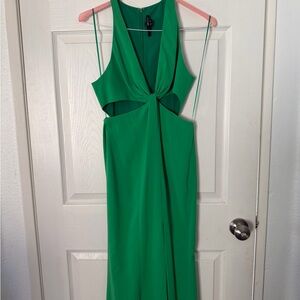Elegant Green Sleeveless Dress jaygodfrey